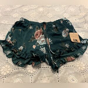 Cotton candy pajama shorts